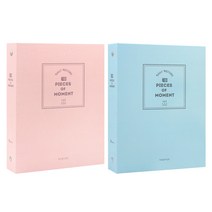 비팬시 폴라로이드 160포켓 앨범 2권 세트, 핑크,블루, 40매