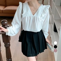 베러스윗 프릴 브이 블라우스