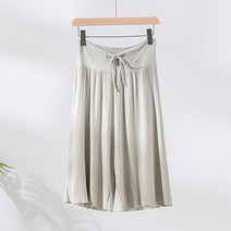 와이드 팬츠 5부 고무줄 임산부 반바지