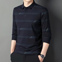 남성용 알럽홈 라인패턴 카라티