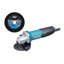 마끼다 유선 앵글 그라인더 100mm GA4031 + 티롤릿 블루 100mm 세트, 1세트