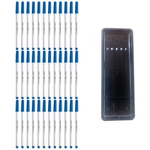 모나미 SP 351 사인펜 36p + 매표 펜 접시 C형 세트, 청색(사인펜), 검정색(펜접시), 1세트