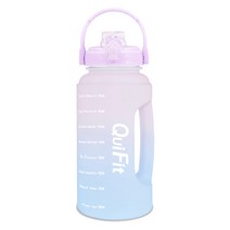 큐핏 Q03 레인보우 트라이탄 보틀, 2.2L, 라이트핑크