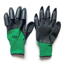 다품다 텃밭가꾸기 원예 장갑 양손용 세트 8발톱 블랙, 1세트