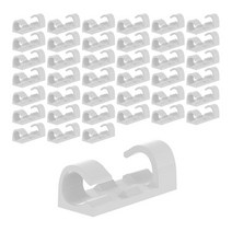 마켓플랜 전선정리 클립 L, 40개, 화이트