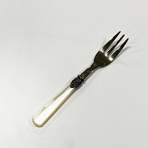 EME 케익 포크, 실버 + 옐로우, 1개