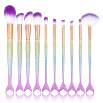 인어 브러쉬 10종 세트, 퍼플 머메이드, 1세트