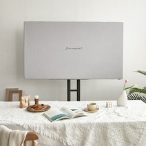 베베데코 베이직 광목 워싱면 고무밴드 55인치TV커버, 그레이