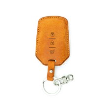 차모아 가죽 스마트 키케이스 YF소나타 그랜저TG 베라크루즈, 탄+니켈사틴, MH101