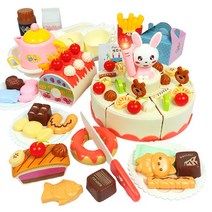 플레이맥스 내 마음대로 꾸미는 노래하는 토끼 생일케이크 83p 세트, 혼합색상