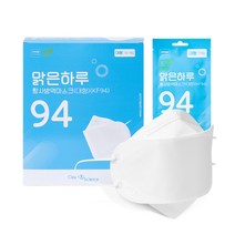 맑은하루 황사 방역 마스크 대형 KF94, 1개, 50개입