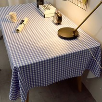 마켓에이 모던 체크 패브릭 테이블매트, TYPE14, 90 x 90 cm