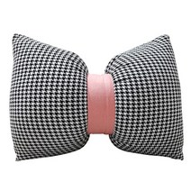 모먼트 체크 리본 쿠션 CJ-MA4, 혼합색상