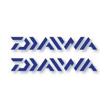 아웃도어 차량용 데칼 스티커 다이와 중형, 블루, 2개