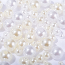 아크릴 진주비즈 12mm 500g, 아이보리, 1개