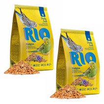 리오 사랑앵무 잉꼬 전용 사료 21012, 1kg, 2개