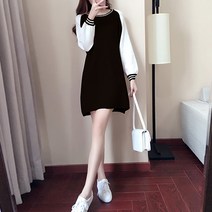 캐주얼 임산부 맨투맨 원피스