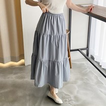 보리맘 임산부 아이 캉캉 롱 스커트 a778