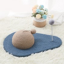 더플로우컴퍼니 북유럽 인테리어 소품 겸 고양이 입체 놀이터 스크래쳐, C10 블루, 1개