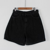 빼빼 여성용 마일드워싱 데님 반바지