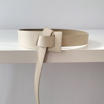 바비수 느온 사선 와이드 자켓 원피스 가죽 벨트