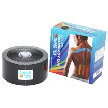 나사라 슈퍼텍스 키네시올로지테이프 대용량 1롤, 블랙