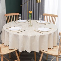 에어 엔틱 디자인 원형 식탁보, TYPE A, 140cm