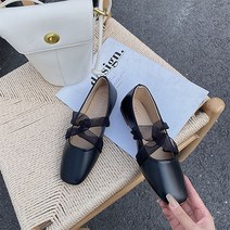 레이스 리본 여리핏 플랫슈즈