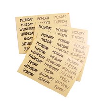 먼슬리요일 씰 스티커 4p