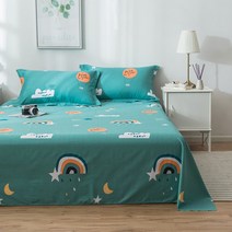 마켓A 굿나잇패턴 얇은 순면 침대시트, TYPE16