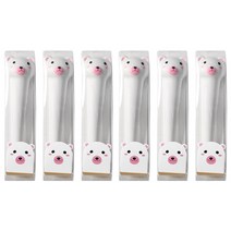 말랑말랑 스퀴시 중성펜, 백곰, 6개