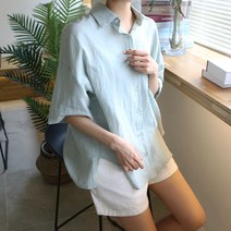 여성용 린넨 셔츠