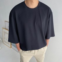 머시따 남성용 리버플 라운드 7부 티셔츠