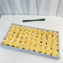 이플린 3겹 비누꽃 장미 50p + 일반꽃대 50p, 신샬몬