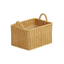 하우스레시피 PP라탄 Ver 2 베이직 손잡이 바스켓 S, 베이지, 1개