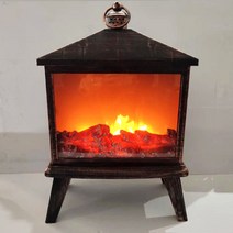 홈마인 불멍 벽난로 무드등, 골드 05