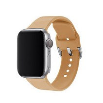 알피나케이스 애플워치 버클 실리콘 밴드 스트랩 SM (42/44mm 호환 가능), 월넛