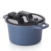 네오플램 스마트쿡 IH 저압냄비, 240mm, 드메르블루