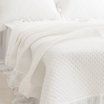 아포아룸 스노우 리플 이불겸 스프레드, 화이트