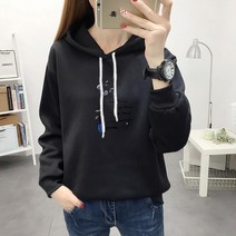 여성용 블랙101 마르세 베이직 후드티 CH-2214688