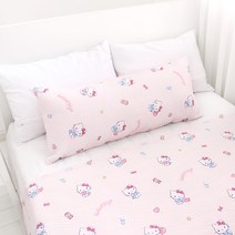 산리오 헬로키티 시티팝 뱀부리플 사각 바디필로우, 혼합색상
