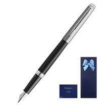 워터맨 헤미스피어 에센셜 CT 만년필 + 카트리지 기프트 세트, F, 블랙(만년필)