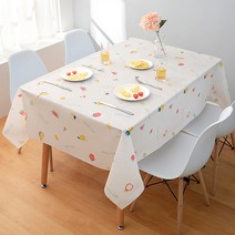 마켓감성 일회용 상큼 식탁보 과일 2p, 혼합색상, 길이 180cm x 폭 137cm