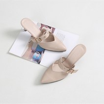 벨레페 여성용 엘러 버클 뮬슬리퍼 7cm