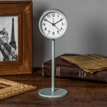 뷰넷 심플 목 긴 탁상시계, 그린