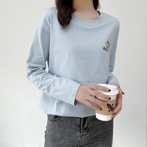 라타 임산부 수유 레이어드 긴팔 티셔츠