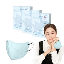 아이바나리 에어 황사 방역용 마스크 중소형 MS KF94, 10개입, 3개, 아쿠아블루