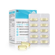 힐링팩토리 더퓨어 알티지 오메가3 비타민D 78.06g, 60정, 1개