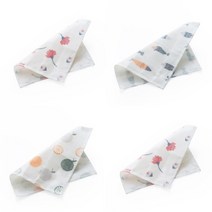 목재 섬유 주방 행주 랜덤발송 4p 세트, 1세트