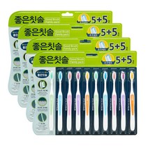좋은칫솔 초극세모 칫솔, 10개입, 4세트